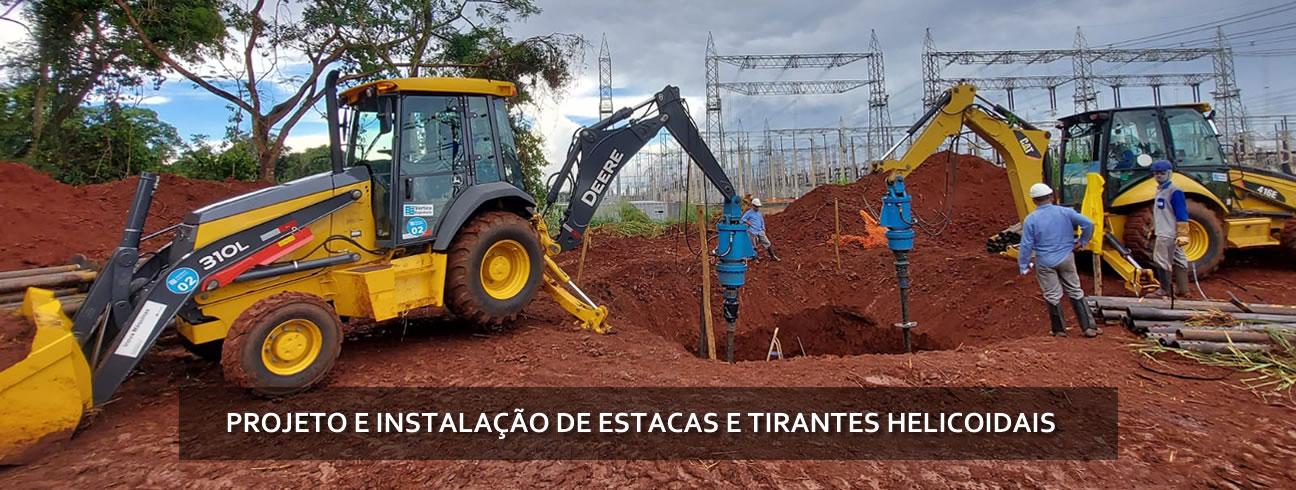 Tirantes e Estacas Helicoidais